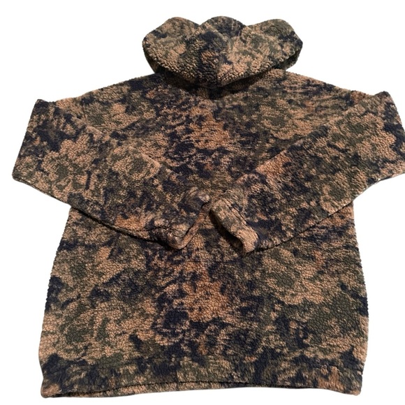 Abercrombie & Fitch Kids Unisex 1/4 Zip Pullover Fleece Lined Hoodie Sz 11/12. - Picture 3 of 9